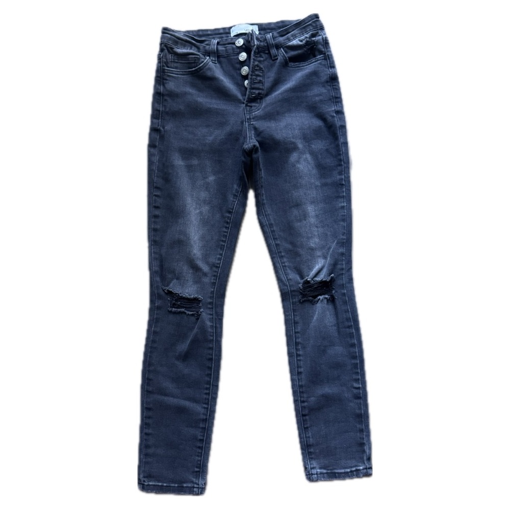 Velvet Dark Gray Skinny Jeans